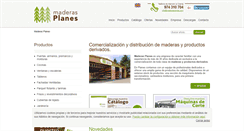Desktop Screenshot of maderasplanes.com