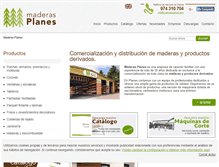 Tablet Screenshot of maderasplanes.com